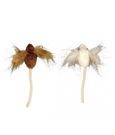 Duvo Assortment Big Ear Mouse Brown/Beige - Cat Toy